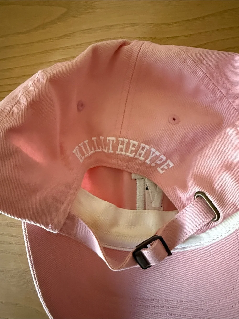 Kill the Hype Pink Embroidered LA Baseball Cap